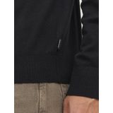 Mann JACK & JONES Dunne Coltrui Gebreide Trui Klassieke Ronde Hals Sweater Lange Mouw Basis JJEEMIL., Colour:Black, Size:XL