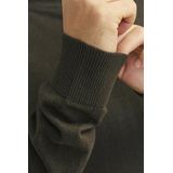 JACK & JONES - Basic Slim Fit - Coltrui - Olijf Groen - Katoenmix