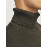 JACK & JONES - Basic Slim Fit - Coltrui - Olijf Groen - Katoenmix