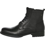 JACK & JONES - Jfwrussel - Veterboots - Zwart - Leer