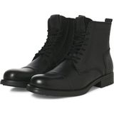 JACK & JONES - Jfwrussel - Veterboots - Zwart - Leer