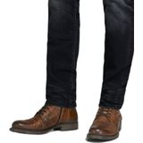 Veterboots - Russel - Effen - Leer - Blokhak