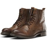 Veterboots - Russel - Effen - Leer - Blokhak
