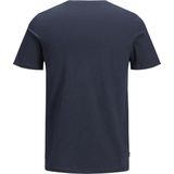 JACK & JONES - T-shirt - Marineblauw - Bio Katoen - Korte Mouwen