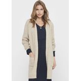 Cardigan - Whitecap Gray Melange - Breisel - V-hals - Lange Mouwen