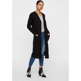 Cardigan - Zwart - V-hals - Lange Mouwen - Rechte Boord