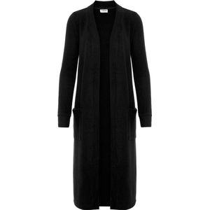 Cardigan - Zwart - V-hals - Lange Mouwen - Rechte Boord