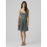 VERO MODA - Jurk 'Honey' - Kaki - Mouwloos - Knielengte