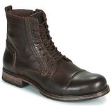 JACK & JONES Heren Jfwrussel Leather Brown Stone 19 enkellaarzen, Bruin Brown Stone Brown Stone, 40 EU