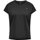 ONLY - Curvy Onpaubree SS Loose TR Tee - Sporttop - Zwart - Katoen