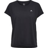 ONLY - Curvy Onpaubree SS Loose TR Tee - Sporttop - Zwart - Katoen