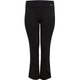 Only Play Curvy Curvy Fold Jazz Pants Curvy Dames Sportbroek - Black