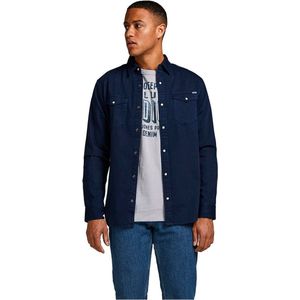 Jack & Jones Sheridan Overhemd - Blauw - 100% Katoen