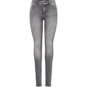 ONLY Skinny-fit-Jeans "ONLBLUSH MID SK ANK RW REA0918 NOOS", mit ausgefranstem Saum