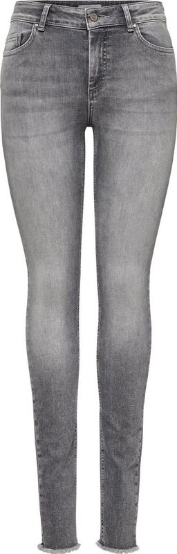 ONLY Onlblush Mid Sk Ank Raw Jns Rea0918 Noos Skinny Jeans voor dames, Denim grijs, Taille 40 / lengte 32