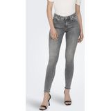 ONLY Skinny-fit-Jeans ONLBLUSH MID SK ANK RW REA0918 NOOS mit ausgefranstem Saum