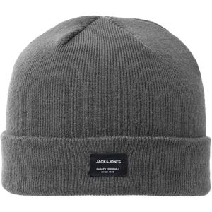 Jack & Jones Junior - Jacdna Beanie - Muts - Grijs - Gerecycled Polyester