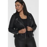 ONLY CARMAKOMA Imitatieleren Bikerjack CAREMMY Zwart