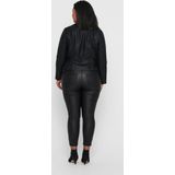 ONLY CARMAKOMA - Jas - Synthetisch Leer - Biker Kraag - Asymmetrische Ritssluiting