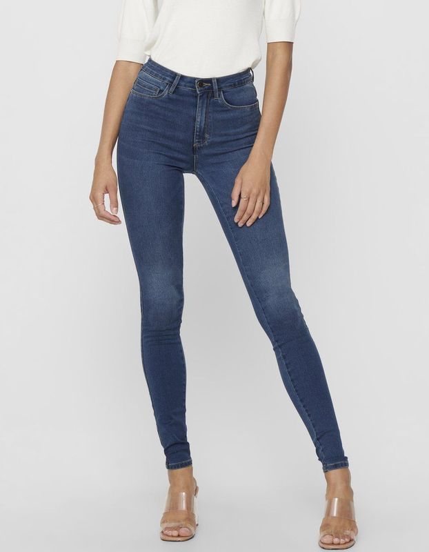 Onlroyal - High Waist Skinny Fit Jeans - Blauw - Denim