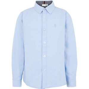 Name It - Nkmnewsa - Overhemd - Blauw - Biologisch Katoen - Regular Fit