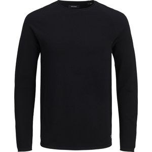 JACK & JONES - Slim Fit - Pullover - Zwart - Katoen
