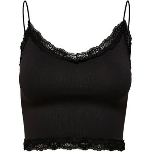 Only Hemd - Cropped - Kanten Details - Zacht en Tijdloos