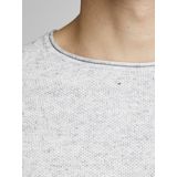 Jack and Jones - Grijze Trui - Katoen - Slim Fit - Easy Iron