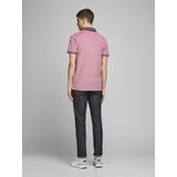 JACK & JONES - Polo - Rood - Korte Mouwen - Piquétricot - 100% Katoen