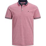 JACK & JONES - Polo - Rood - Korte Mouwen - Piquétricot - 100% Katoen