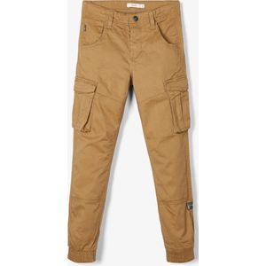 NAME IT - Cargo Broek - Kastanje Kleur - Katoen