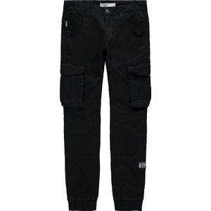 NAME IT - Cargo Broek - Zwart - Katoen
