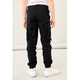 NAME IT - Cargo Broek - Zwart - Katoen