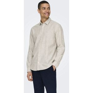 Only & Sons - ONSCAIDEN - Overhemd - Chinchilla - Slim Fit - Lange Mouwen