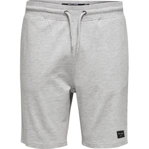 Only & Sons Broek Onsneil Life Sweat Shorts 22015623 Light Grey Melange Mannen