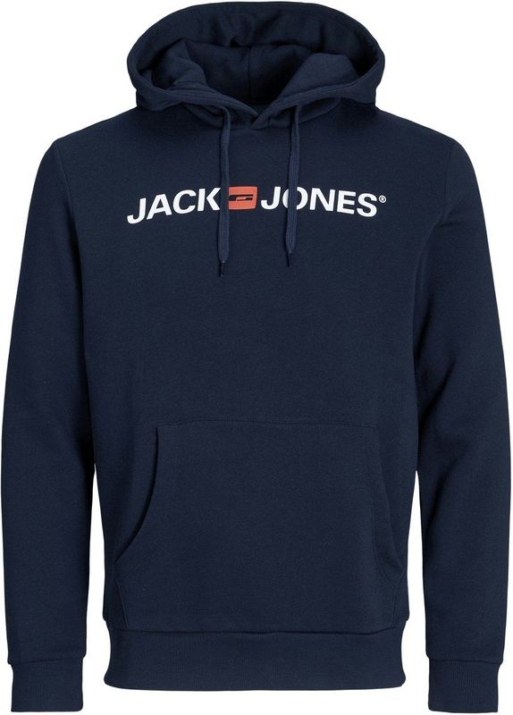 Jack & Jones - Logo Hoodie - Groen - Katoen/Polyester