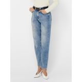 Onlveneda - High Waist Mom Fit Jeans - Blauw - Katoen