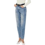 Onlveneda - High Waist Mom Fit Jeans - Blauw - Katoen