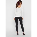 Pieces T shirt Pckitte Ls Top Noos Bc 17101437 Bright White Dames