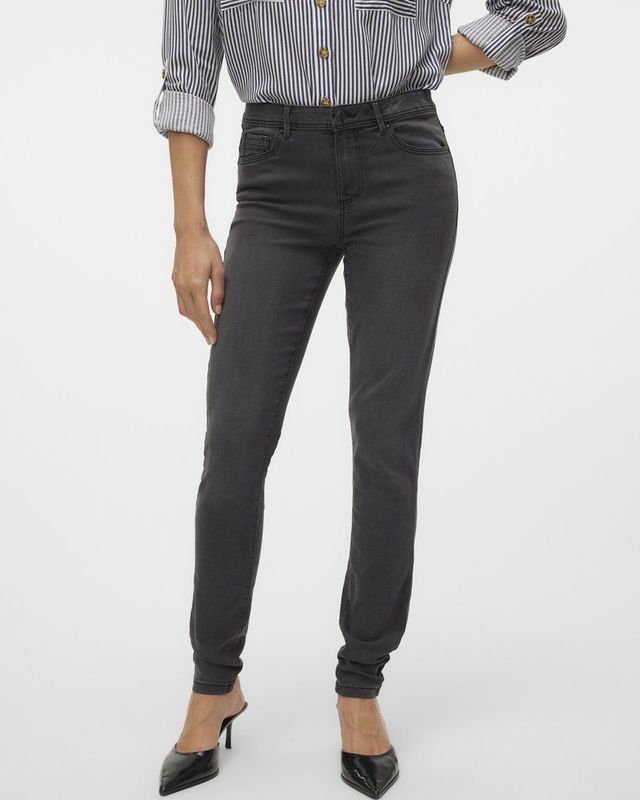 TANYA - Skinny Jeans - Blauw - Stretchstof - Mid Rise