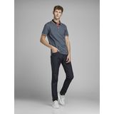 JACK & JONES - Polo - Korte Mouwen - Donkerblauw - Katoen