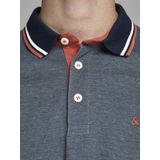 JACK & JONES - Polo - Korte Mouwen - Donkerblauw - Katoen