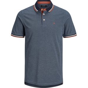 JACK & JONES - Polo - Korte Mouwen - Donkerblauw - Katoen