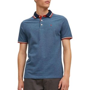 JACK & JONES - Polo - Korte Mouwen - Donkerblauw - Katoen