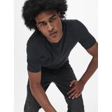 Shirt - Albert - Effen - Jersey - Normale Pasvorm - Kwartmouw