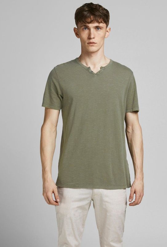 Jack Jones Jjesplit Neck Tee Ss Noos Heren t-Shirt