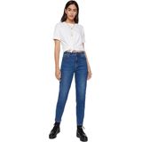 Jeans - Capri Broek - Blauw - Denim - Tapered Pasvorm