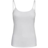 Only - Singlet - Wit - 95% Katoen - Mouwloos
