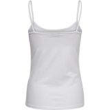 Only - Singlet - Wit - 95% Katoen - Mouwloos