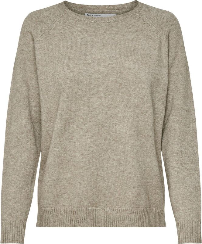 Only Trui Onllesly Kings Pullover Knt Noo 15170427 Beige/w. Melange Dames